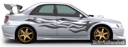 Adesivi per Auto e Moto: Kit Flaming 13