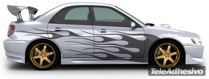 Adesivi per Auto e Moto: Kit Flaming 16 2