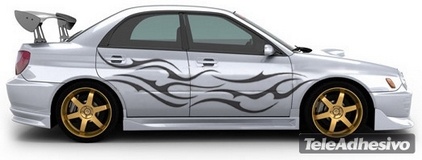 Adesivi per Auto e Moto: Kit Flaming 20 2