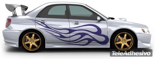 Adesivi per Auto e Moto: Kit Flaming 21