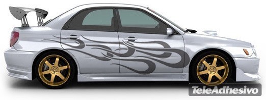 Adesivi per Auto e Moto: Kit Flaming 22