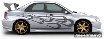 Adesivi per Auto e Moto: Kit Flaming 22 2