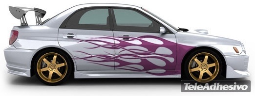 Adesivi per Auto e Moto: Kit Flaming 25