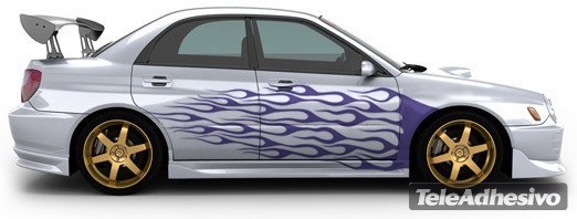 Adesivi per Auto e Moto: Kit Flaming 30