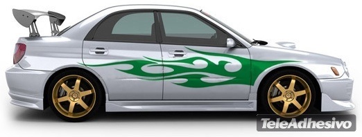 Adesivi per Auto e Moto: Kit Flaming 31