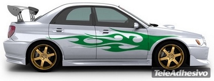 Adesivi per Auto e Moto: Kit Flaming 31 2