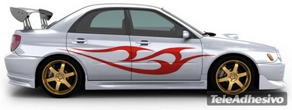 Adesivi per Auto e Moto: Kit Flaming 33 2