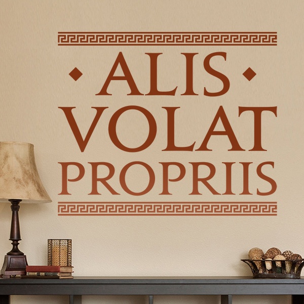 Adesivi Murali: Alis Volat Propriis