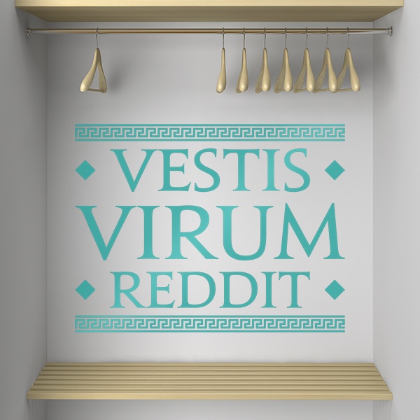 Adesivi Murali: Vestis Virum Reddit