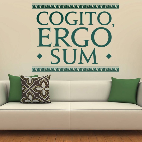 Adesivi Murali: Cogito Ergo Sum