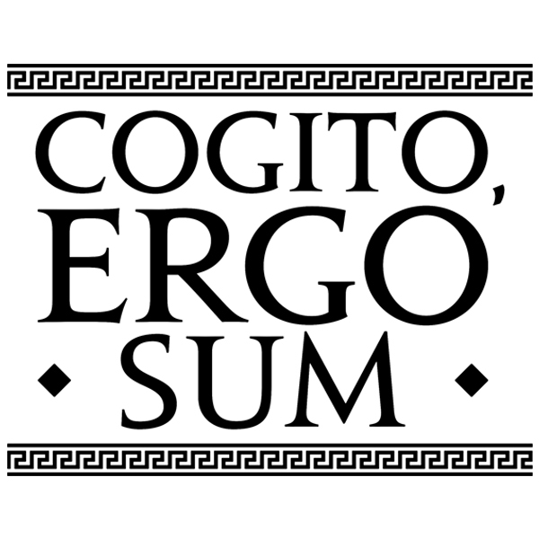 Adesivi Murali: Cogito Ergo Sum