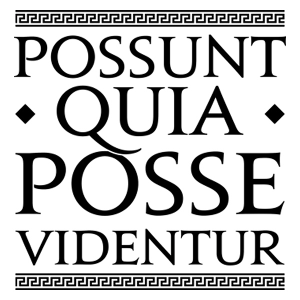Adesivi Murali: Possunt Quia Posse Videntur