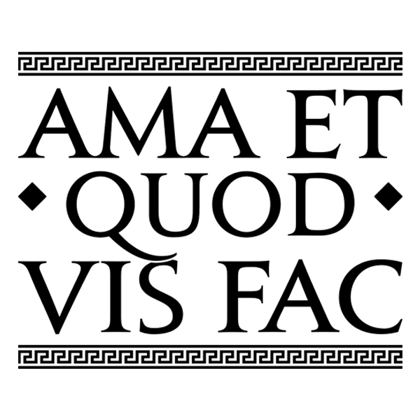 Adesivi Murali: Ama Et Quod Vis Fac