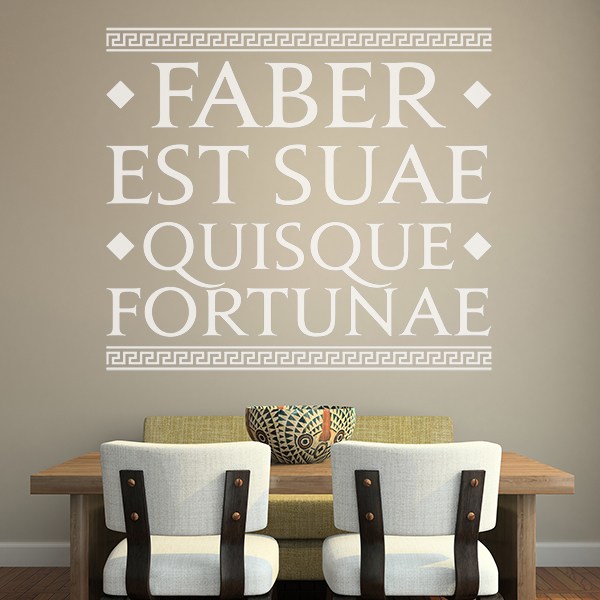 Adesivi Murali: Faber Est Suae Quisque Fortunae