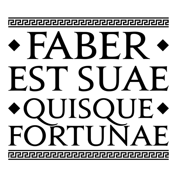 Adesivi Murali: Faber Est Suae Quisque Fortunae