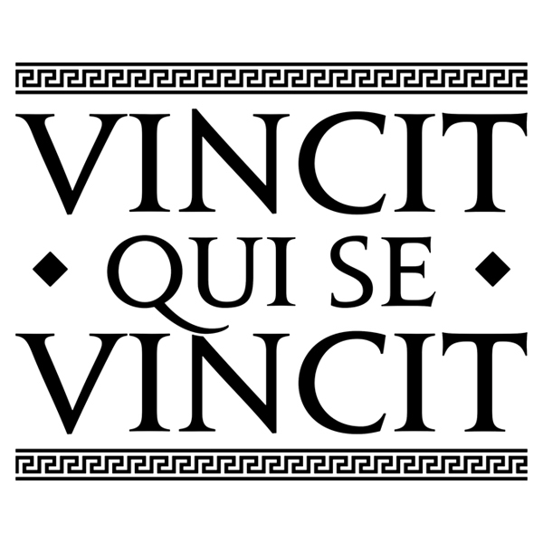 Adesivi Murali: Vincit Qui Se Vincit