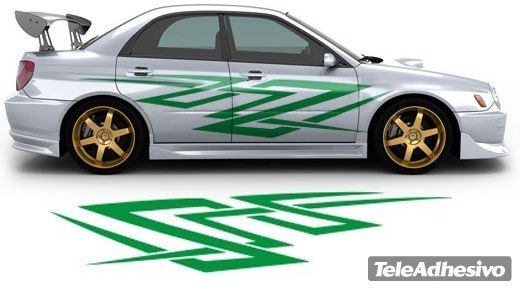 Adesivi per Auto e Moto: Kit Tribal 32