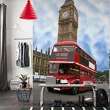 Fotomurali : Big Ben e autobus britannico 2