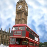 Fotomurali : Big Ben e autobus britannico 3