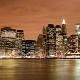 Fotomurali : Skyline di New York di notte 3