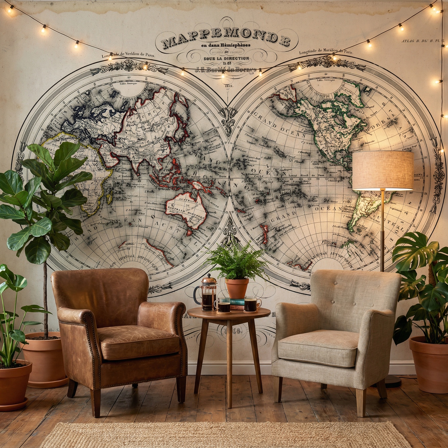 Fotomurali : Murale mondo 1848