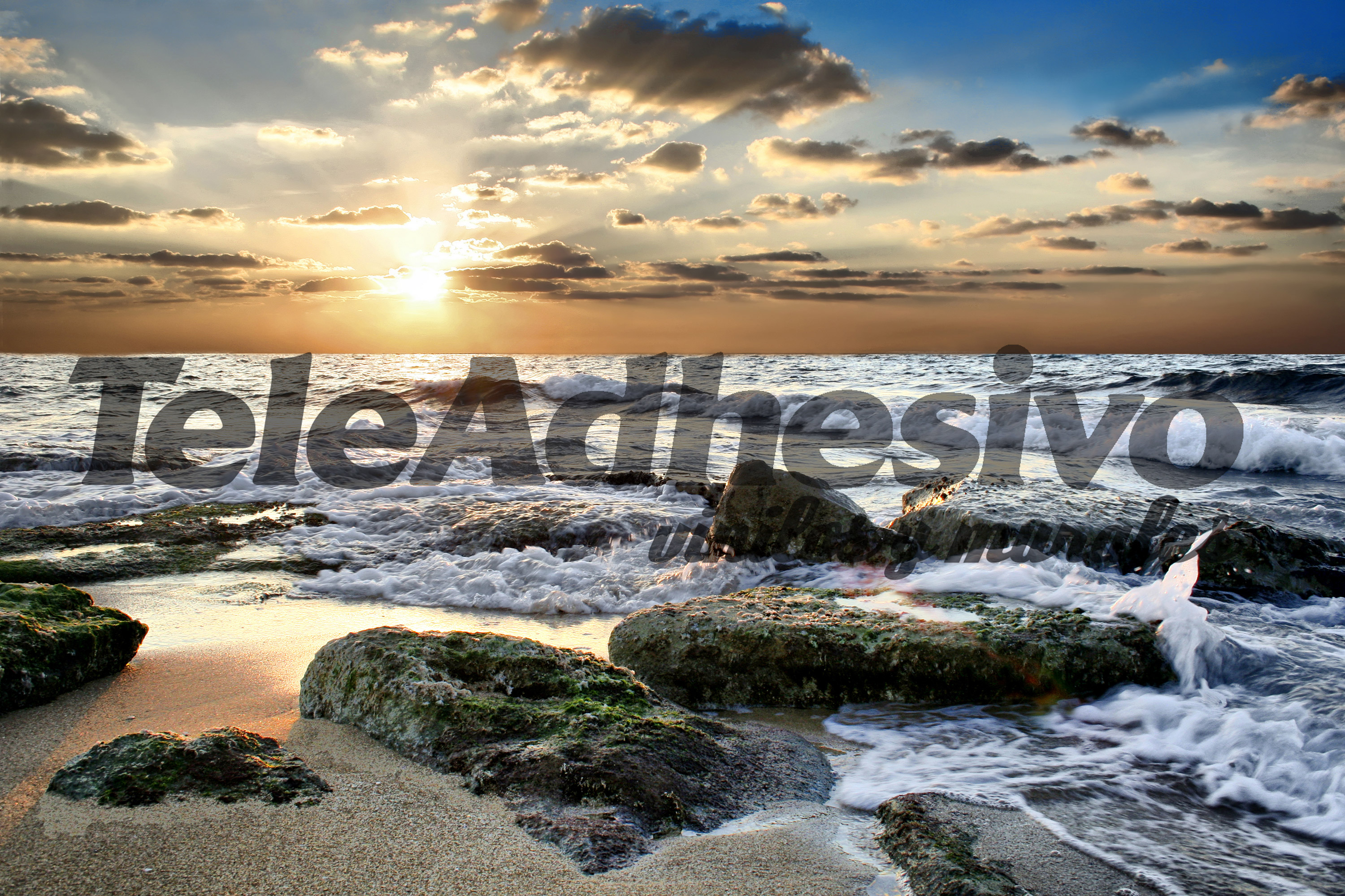 Fotomurali : Onde tra le rocce