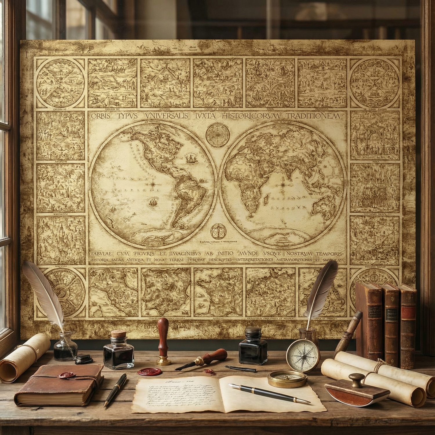 Fotomurali : Murale mondo Orvis Typus Universalis