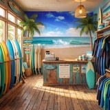 Fotomurali : Spiaggia paradisiaca 7