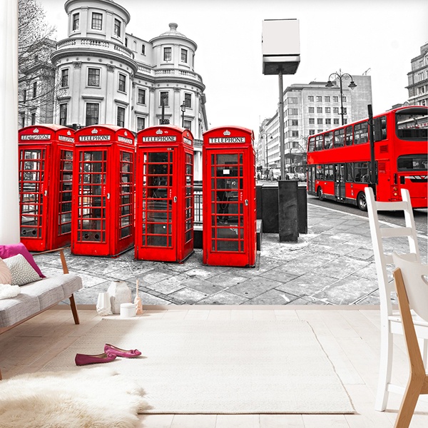 Fotomurali : Londra in rosso