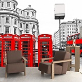 Fotomurali : Londra in rosso 2