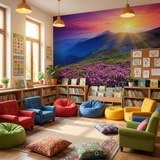 Fotomurali : Tramonto in montagna 13