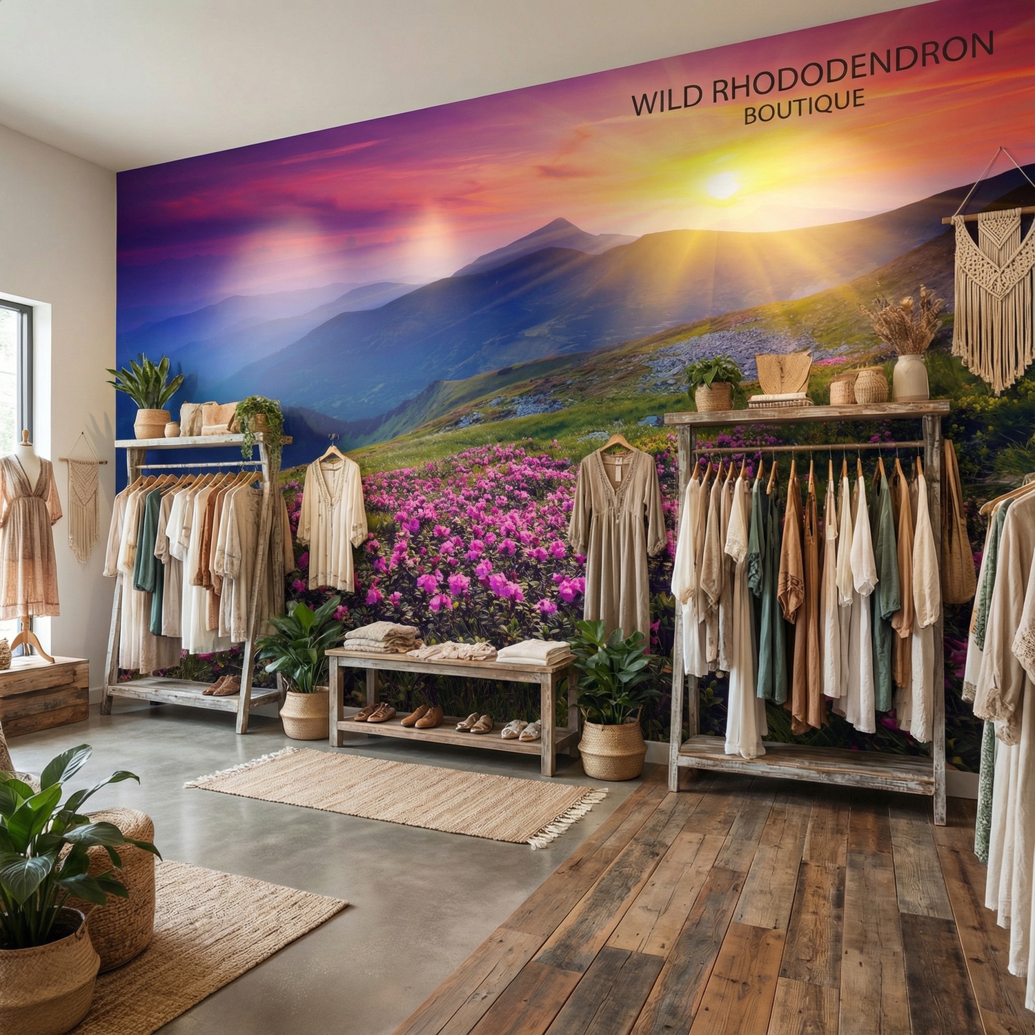 Fotomurali : Tramonto in montagna