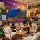 Fotomurali : Tramonto in montagna 6