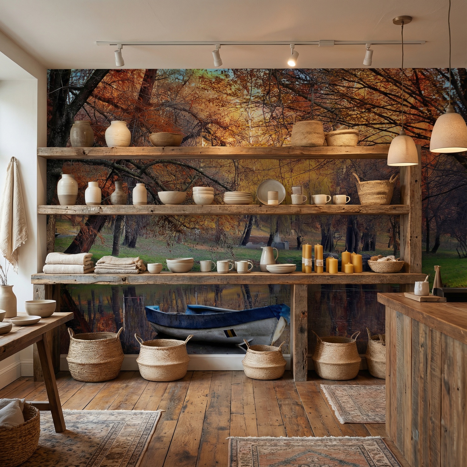 Fotomurali : Stagno autunnale