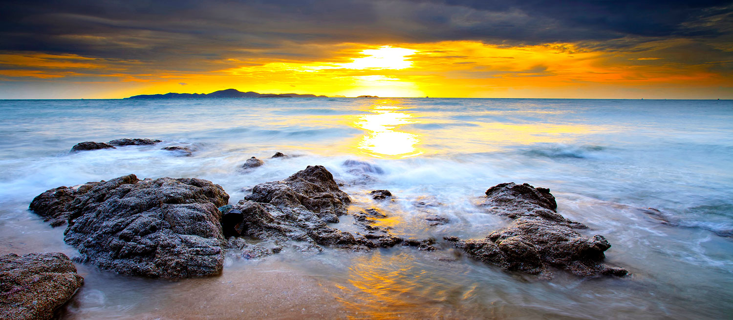 Fotomurali : Rocce al tramonto