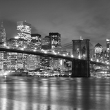 Fotomurali : Ponte di Brooklyn in bianco e nero 2
