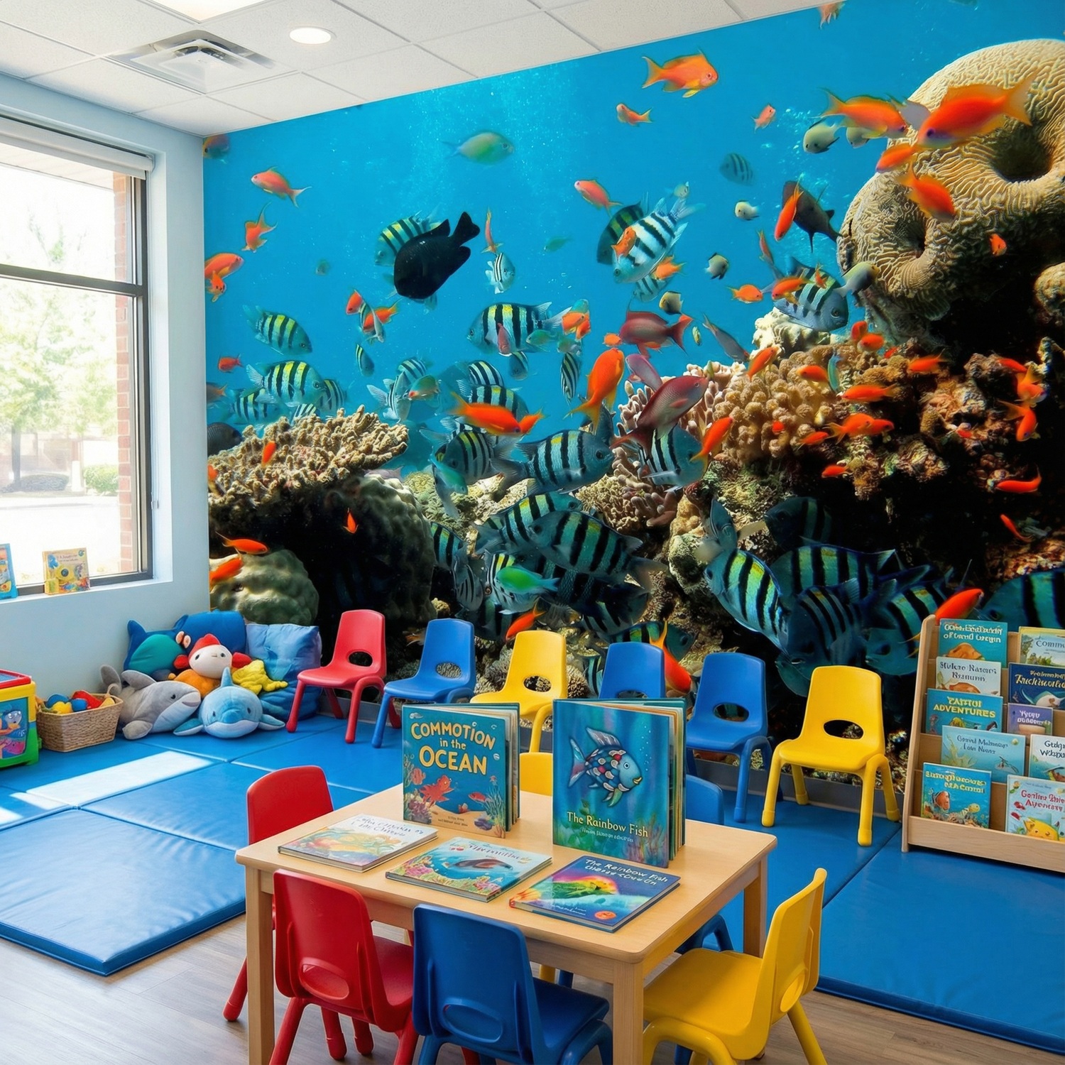 Fotomurali : barriera corallina con pesci