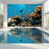 Fotomurali : barriera corallina con pesci 7