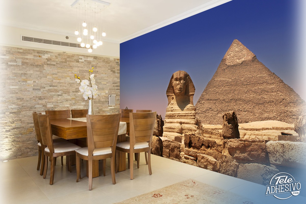 Fotomurali : Sfinge e piramidi di Giza