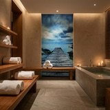 Fotomurali : Passerella tra le rocce 13