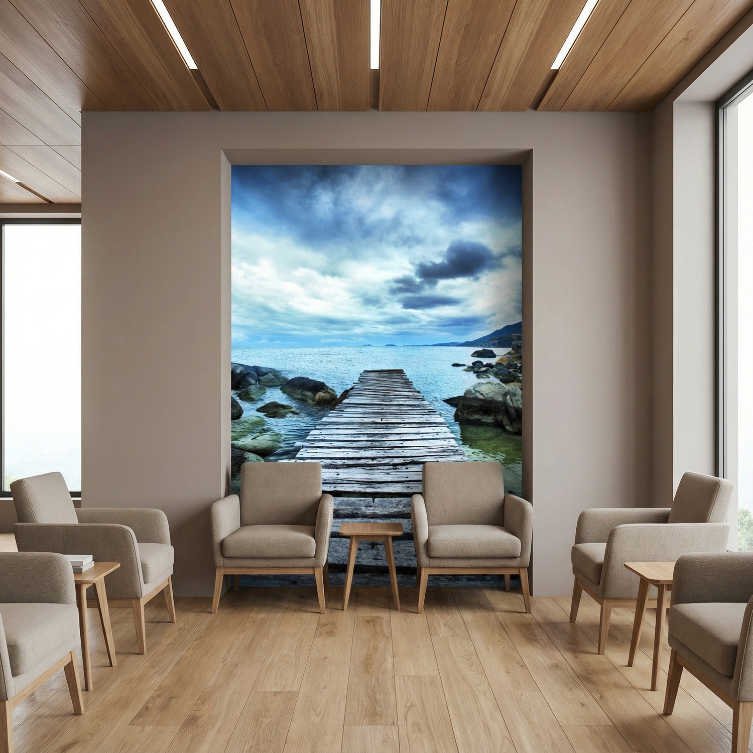 Fotomurali : Passerella tra le rocce