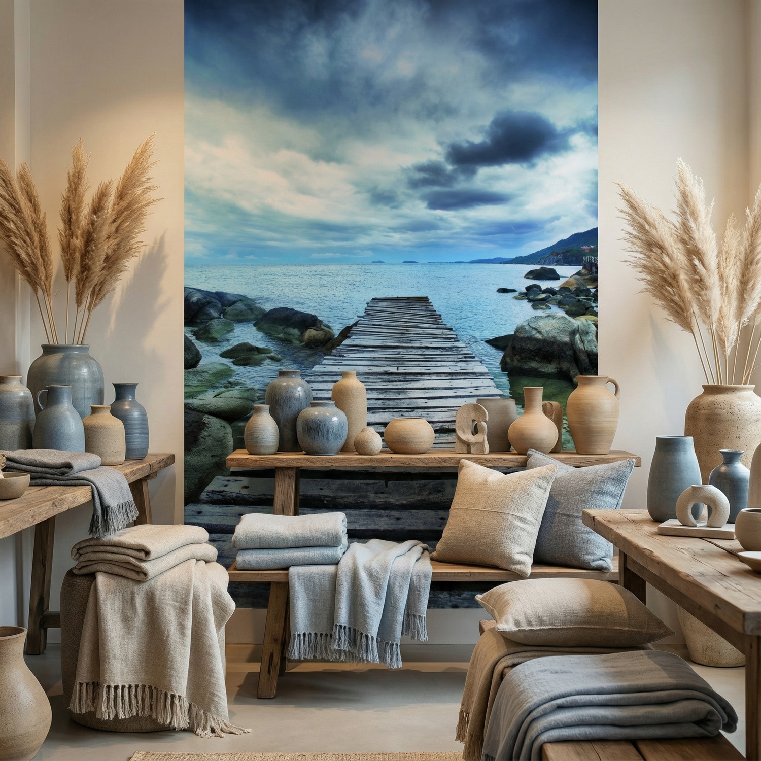 Fotomurali : Passerella tra le rocce