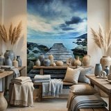 Fotomurali : Passerella tra le rocce 8