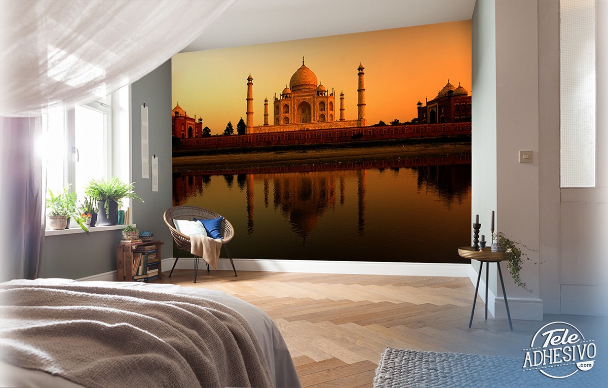 Fotomurali : Taj Mahal all'alba