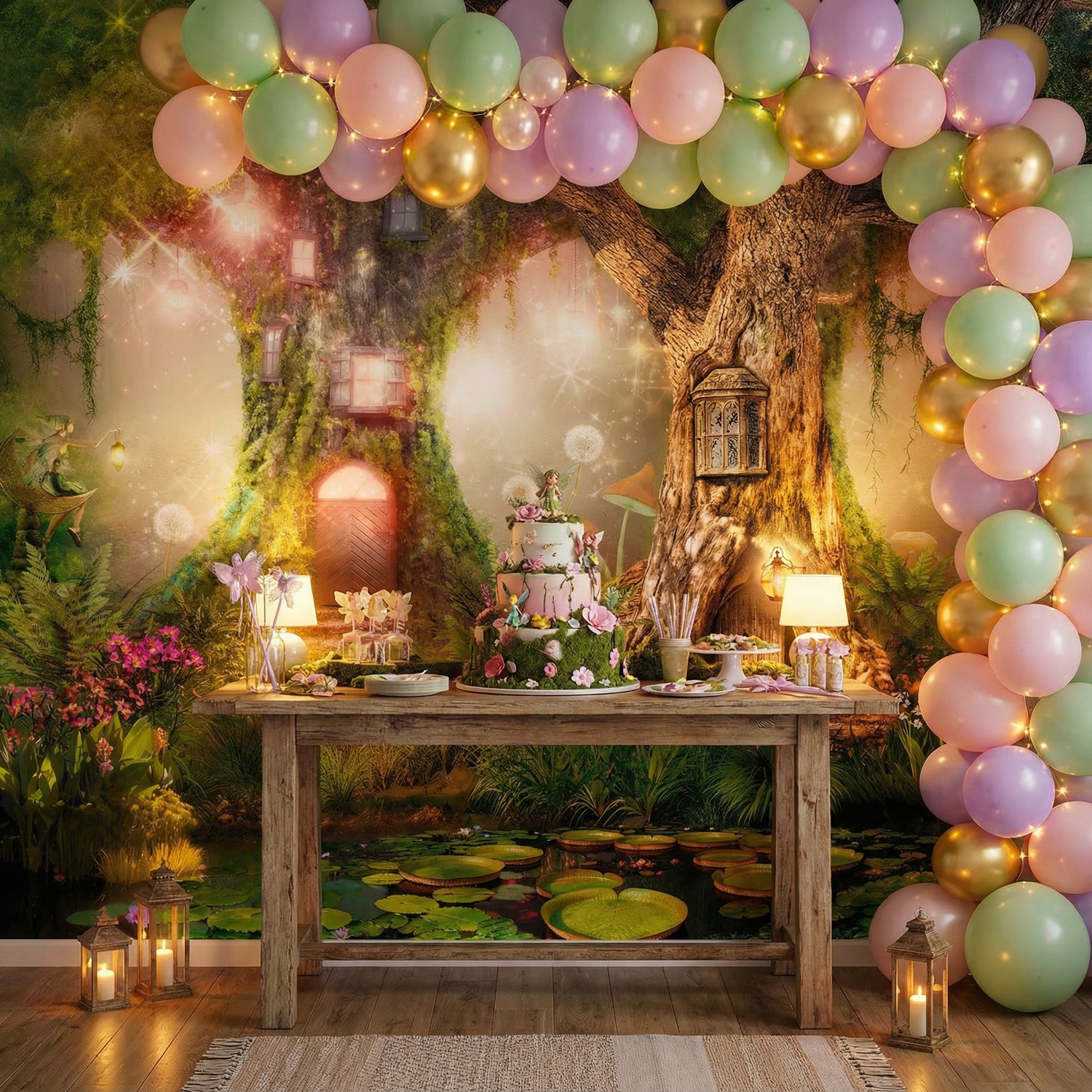 Fotomurali : Case degli alberi delle fate