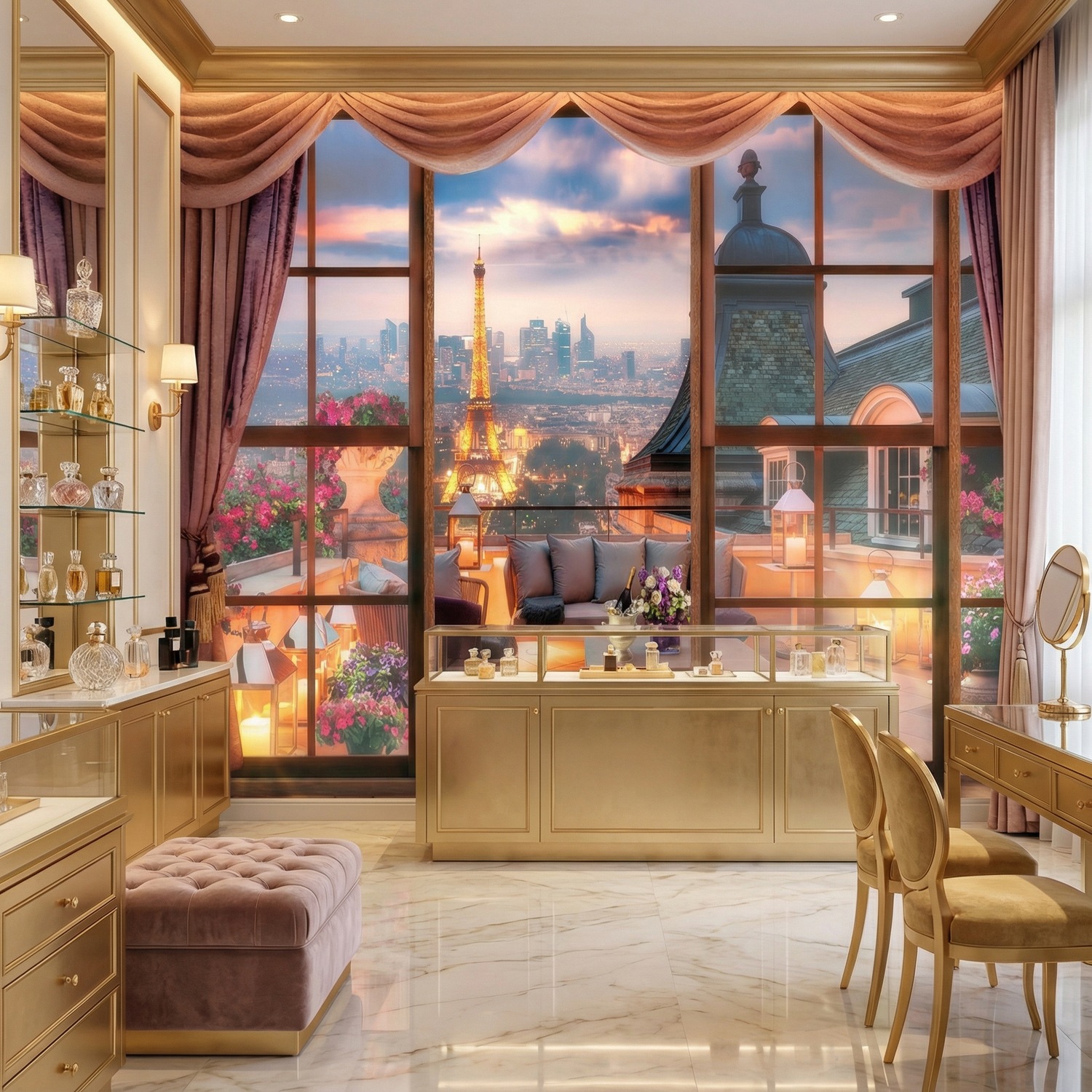 Fotomurali : Vista della Torre Eiffel