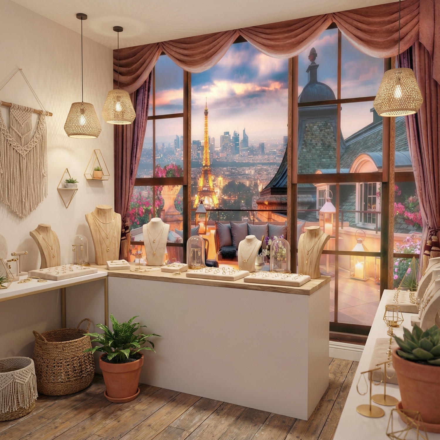 Fotomurali : Vista della Torre Eiffel