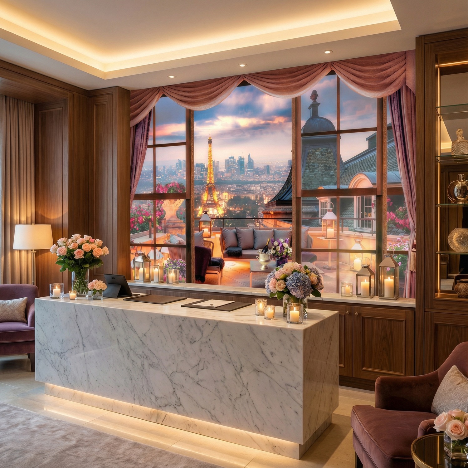 Fotomurali : Vista della Torre Eiffel