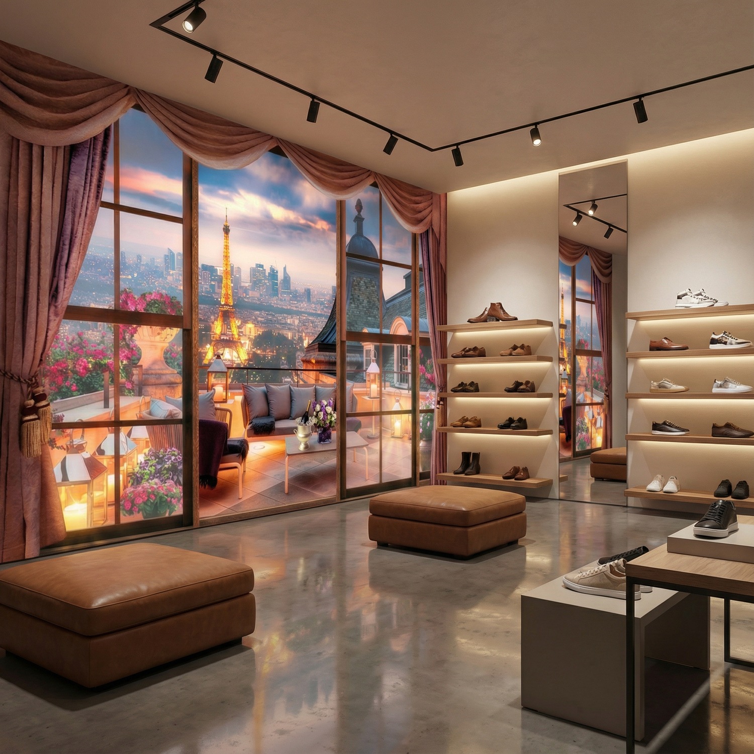 Fotomurali : Vista della Torre Eiffel