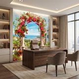 Fotomurali : Arco floreale alla costa 17
